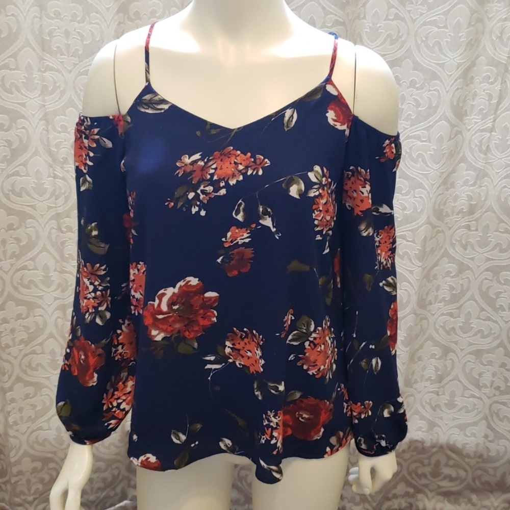 Navy blouse